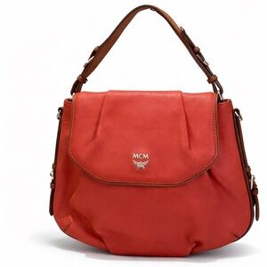 MCM Orange Leather Bag